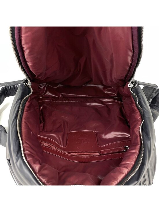 Chanel Sac CC Logo Backpack Nylon Black main image 6